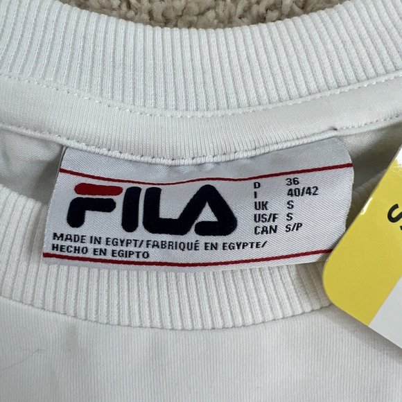 Fila Shirt Womens Size Small S White Tee Short Sleeve Running Athletic NWT - Picture 3 of 8